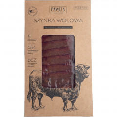 Szynka Pawęta wołowa dojrzewająca plastry 