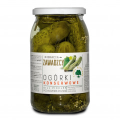 Ogórki Bracia Zawadzcy konserwowe słoik 