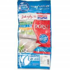 Mrożonka Abramczyk dorsz atlantycki filet b/skóry 