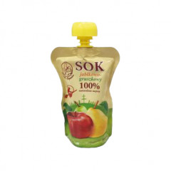 Sok 100% smaki ogrodu jabłkowo-gruszkowy saszetka 200 ml 