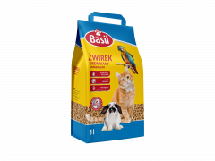 Żwirek basil dla kota drewniany uniwersalny 5l 