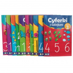 Alfabet/cyferki/dodaję z naklejkami 