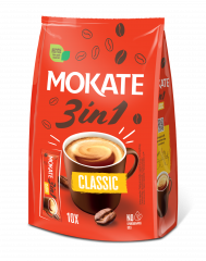 Mokate 3in1 Classic Rozpuszczalny napój kawowy w proszku 170 g (10 x 17 g)