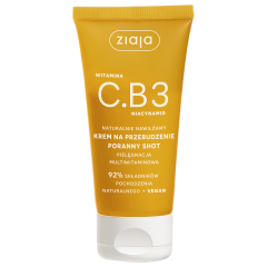 Krem do twarzy Ziaja witamina C, B3 na przebudzenie shot 