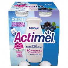 Jogurt actimel jagoda jeżyna 4x100g 