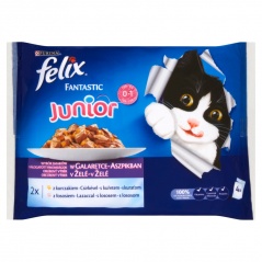 FELIX FANTASTIC JUNIOR kurczak, łosoś (4x100g)