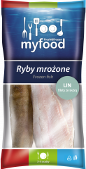 MyFood Lin (Tinca tinca) filety ze skórą, produkt głęboko mrożony (IQF) , glazura: 20%, 400 g/500 g