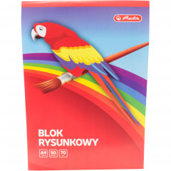 Blok rysunkowy a4 50k 70g biały 