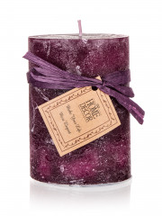 Świeca 6,8cm x 9,5cm fioletowa 
