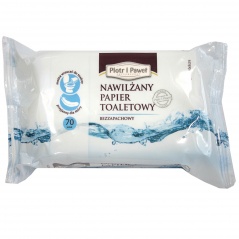 Papier toaletowy nawilżany Piotr i Paweł sensitive bezzapachow /70szt 
