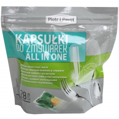 Kapsułki do zmywarek all in one/28 sztuk 