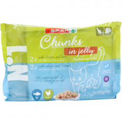 Karma dla kota Spar no1 kurczak wątróbka łosoś krewetki 