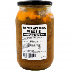 Żeberka " Domowe przysmaki " duszone w sosie 