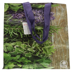 Torba zakupowa z motywem ziół 