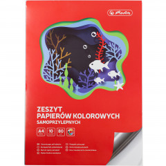 Zeszyt papier kolor herlitz samoprzylepny a4 10k kolor 1szt 