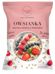 Owsianka malina, wiśnia, truskawka 