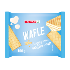 Wafle Spar z kremem smak śmietankowy 