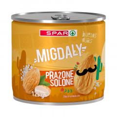 Spar migdały prażone solone puszka 