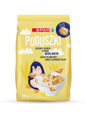 Płatki Spar poduszki zbożowe z kremem smak waniliowy 
