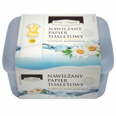 Papier toaletowy nawilżany Piotr i Paweł rumiankowy box 