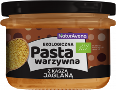 Ekologiczna pasta warzywna z kaszą jaglaną 