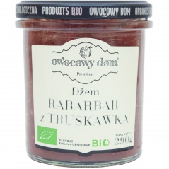 Dżem rabarbar z truskawką bio 
