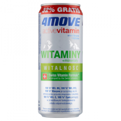 4Move Active Vitamin Witalność Napój gazowany smak limonki i cytryny 