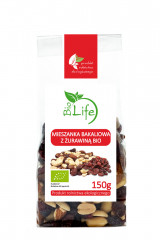 Mieszanka bakaliowa z żurawiną bio Biolife 