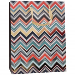 Torba papierowa zygzak średnia 