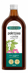 Premium Rosa Suplement diety pokrzywa + czystek 500 ml