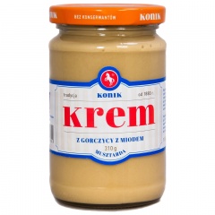 Krem z gorczycy z miodem Konik 310g