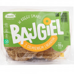 Bajgle Incola b/g z siemieniem lnianym 