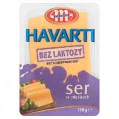 MLEKOVITA SER HAVARTI BEZ LAKTOZY PLASTRY 150G