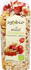 Musli truskawkowo jabłkowe bez dodatku cukru eko Symbio
