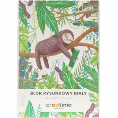 Blok rysunkowy Creatinio A4/ 20 kartek Biały TOP 2000