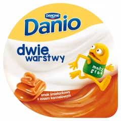 Danio serek homogenizowany o smaku śmietankowym z karmelem 