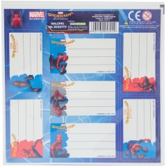 Nalepki na zeszyty Spider-Man HomeComing 2 szt. 