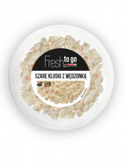 Kluski Fresh to go at Spar szare z wędzonką 