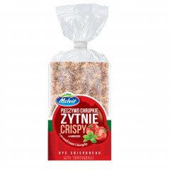 Melvit Crispy Pieczywo chrupkie żytnie z pomidorami i bazylią  130g