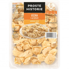 Uszka Proste Historie z grzybami tacka 