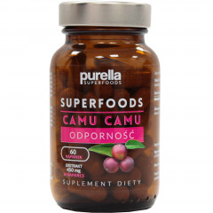 purella superfoods Jagody Camu Camu, suplement diety 60 kapsułek 33g