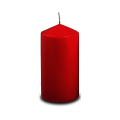 Świeca walec 80/150 czerwona 