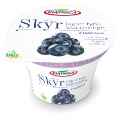 Jogurt Piątnica Skyr kremowy z jagodami 