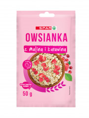 Owsianka Spar z maliną i żurawiną 