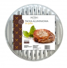 Tacka aluminiowa do grilla okragła 