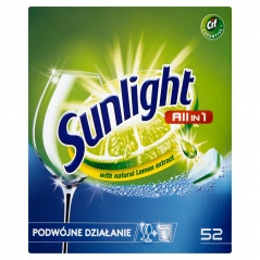 SUNLIGHT TABLETKI DO ZMYWAREK ALL IN ONE 52 SZT.