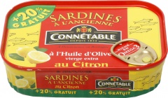 Sardynki w oleju z cytryną 