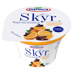 Piątnica Skyr jogurt typu islandzkiego pomarańcza z kawałkami czekolady 150 g