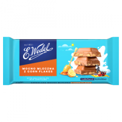 E.Wedel Czekolada Mocno mleczna z Corn Flakes 80g