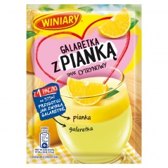 Galaretka Winiary z pianką o smaku cytrynowym 